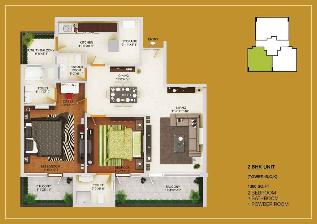 Wave Garden Sector 85 Mohali Residential 1,2,3,4 BHK Luxury Flats